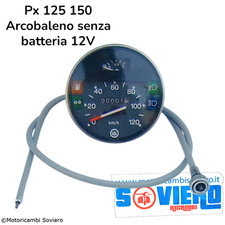 Contachilometri Vespa Px 125 150 Arcobaleno senza batteria 12V
