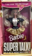 Super Talk Barbie Doll Mattel Talks 100,000 Phrases NIB needs new batteries