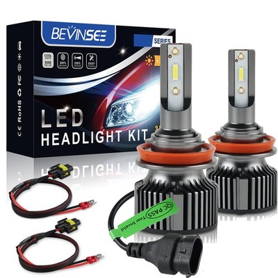 2x H11B LED Headlight Bulbs Kit 6000K Bright For Hyundai Veloster 2012-2017 50W