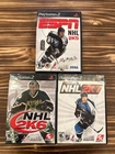 3 PS2 Game Bundle - ESPN NHL 2K5, NHL 2K6, NHL 07 (BF)