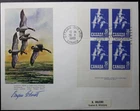 Canada #415, Signed By Artist, L.L. Plate Block, Plate #1, First Day Cover