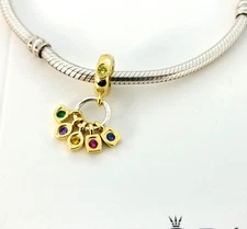 Authentic PANDORA 760774C01 - Gold-Plated Marvel The Avengers Infinity Stone