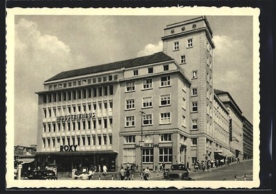 Ansichtskarte Pforzheim, Industriehaus Roxy am Leopoldplatz 