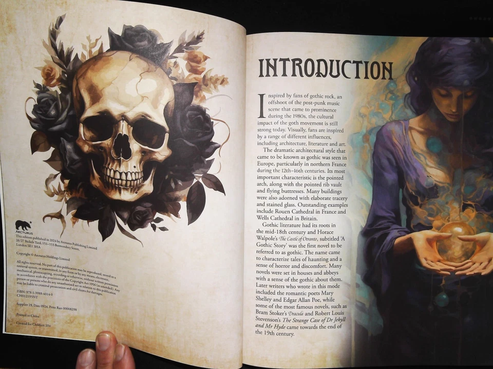 Gothic Colouring Book Advanced Over 45 Images NEW Paperback 9781398840140 - Image 4 of 4