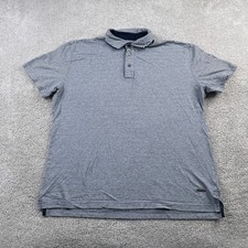 Rodd and Gunn Polo Shirt Mens XL Grey Stripes Big River Sports Fit Cotton