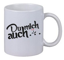 Kaffee Tasse "Du Mich Auch" Smiley Angry Böse Geschenk Arbeit Büro Weihnachten