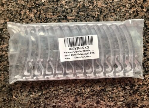 Valance Clips 2.5 Inch 12 Pcs for Blinds, Hidden Blind Clips, Hidden Channel