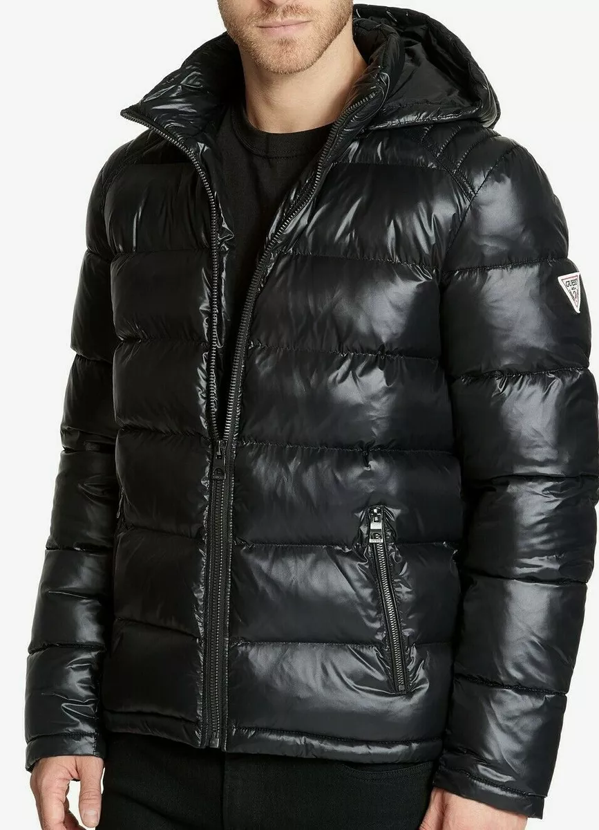 Hooded Puffer Jacket - Black