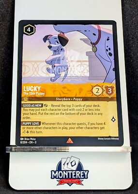 LUCKY The 15th Puppy NM-MINT Disney Lorcana TCG non holo 8/204 EN3 | eBay