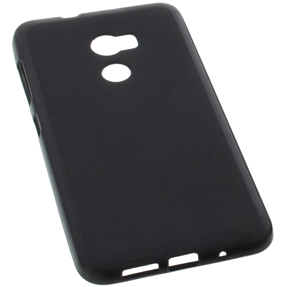Custodia per HTC E66/HTC One X10 Custodia Cellulare TPU Gomma Custodia Nera - Immagine 3 di 4