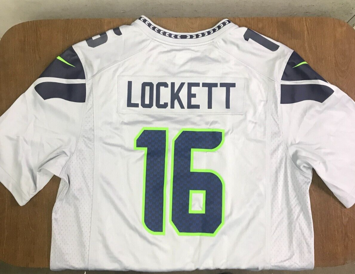 Official Nike NFL On Field Tyler Lockett Seattle Seahawks #16 Jersey Men's XL