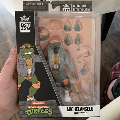 2022 TMNT Michelangelo Street Style The Loyal Subjects NEW BST AXN Action Figure