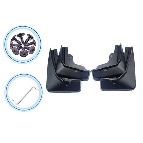 ABS Front+Rear Flaps Flag Splash Mud Guard Protective Fender For Cadillac XT5 - Picture 2 of 13