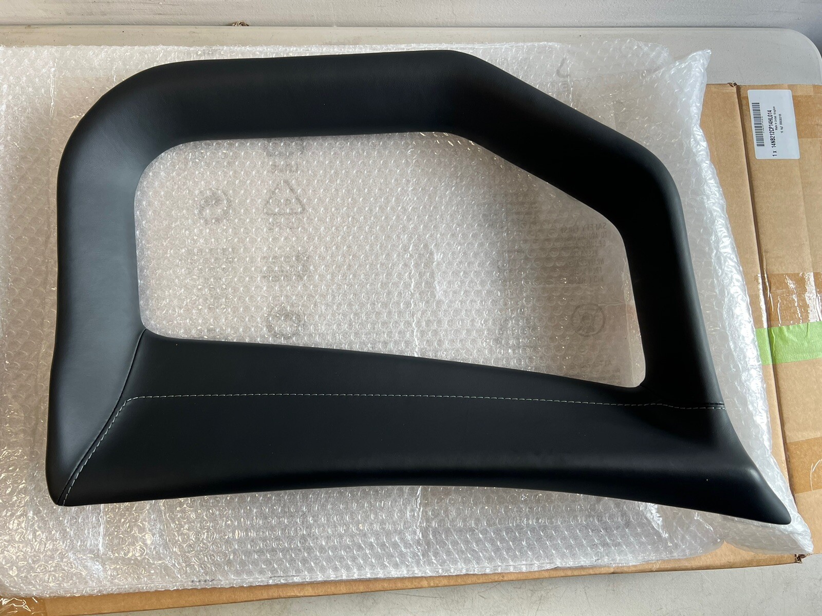 17-23 MK1 MCLAREN 720S LH DOOR REAR QUARTER GLASS UPPER HEADLINER TRIM LEATHER