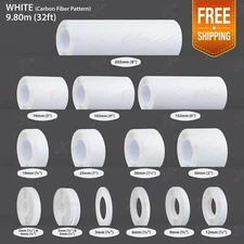 CARBON FIBER WHITE PIN STRIPE Car Model Streamline Adhesive TAPE Vinyl Sticker