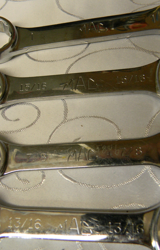 MAC TOOLS 10PC SAE SHORT 12PT COMBINATION WRENCH SET 7/16" THRU 1" #CS142-CS322 - Picture 6 of 10