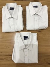 Midford Brand White Long Sleeved Boys/Teen School Shirts x 3 Items Size 18
