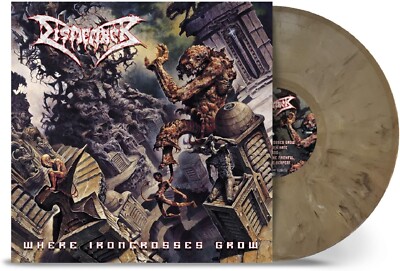 Dismember 'Where Ironcrosses Grow' Sand Marbled Vinyl - NEW