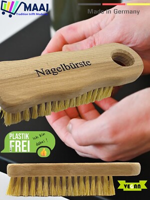2 x NAGELBÜRSTE FINGERNÄGEL FINGERNÄGELBÜRSTE KOSMETIKBÜRSTE NAILBRUSH HOLZ WOOD