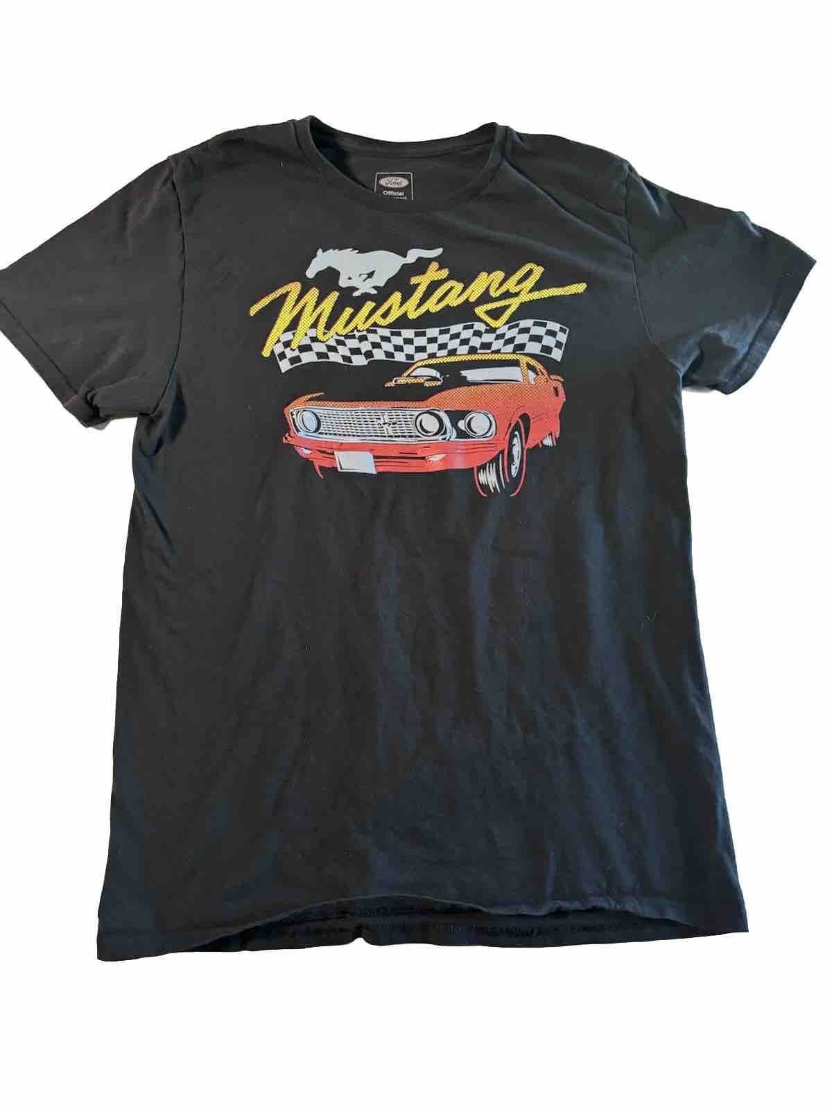 PONY T shirt uomo Ford Mustang prodotto ufficiale con licenza nera grafica taglia XL