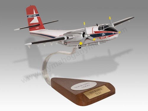 De Havilland DHC-4A Caribou Ansett-MAL Desk Wood Airplane New Model Large 1/72 - Picture 2 of 12