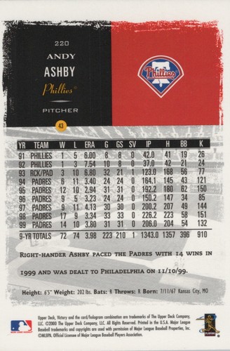 2000 UPPER DECK VICTORY~BASEBALL~CARDS #1-400~COMPLETE YOUR SET~YOU PICK - Picture 241 of 424