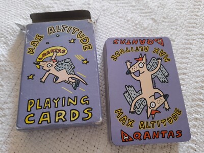 QANTAS AIRLINES Rare Pack of Max Altitude Playing Cards 1994