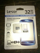Lexar Media 32GB High Speed MSDHC Mobile card usb reader lsdmi32gbsbnar New