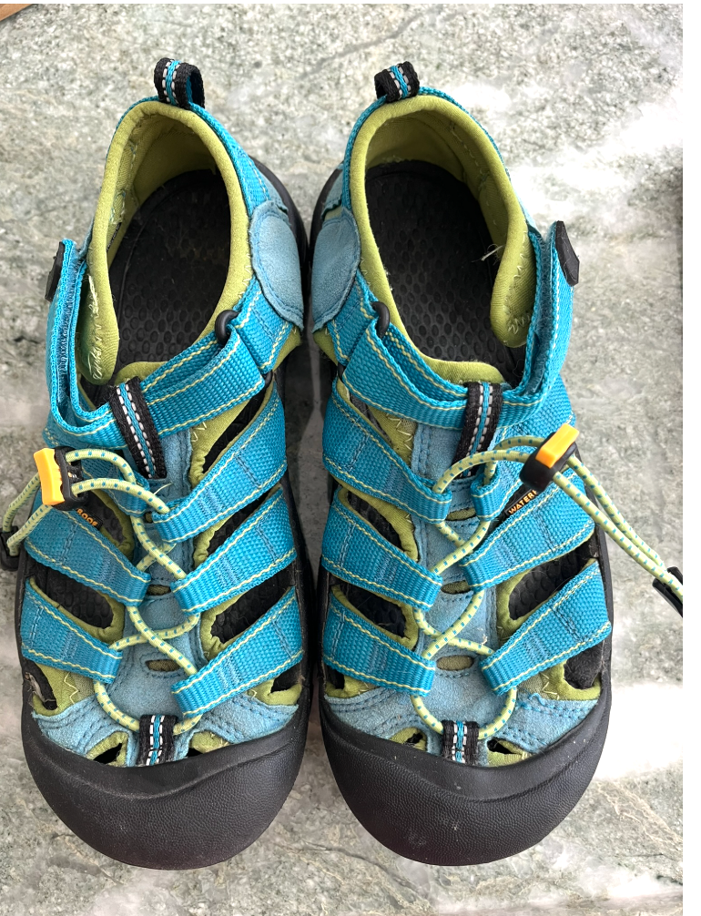 Sandali KEEN impermeabili taglia ADULTO 5 impermeabili BLU VERDE USATI IN OTTIME CONDIZIONI