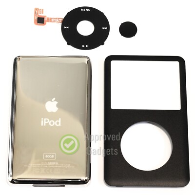 iPod Classic Full Housing Kit A1238 6th 7th Gen Front Back Wheel