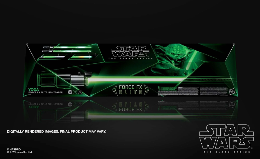 Star Wars The Black Series Master Yoda Force FX Elite Lightsaber Hasbro Neu