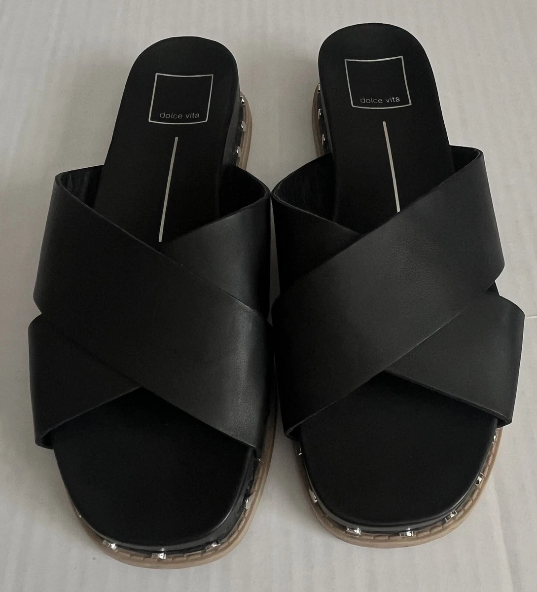 Dolce Vita Gracy Platform Studded Criss Cross Straps Women s 8M