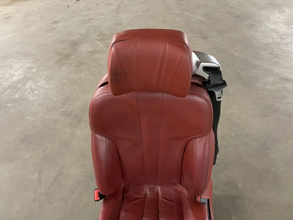 13 14 15 16 BMW F06 640i 650i GRAN COUPE ПЕРЕДНЕЕ ЛЕВОЕ ВОДИТЕЛЬСКОЕ СИДЕНЬЕ КРАСНОЕ 1313 OEM - Изображение 3 из 4