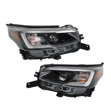 For 2020 Outback/Legacy Headlights LED Black Housings Right&Left Side W/O Bulbs