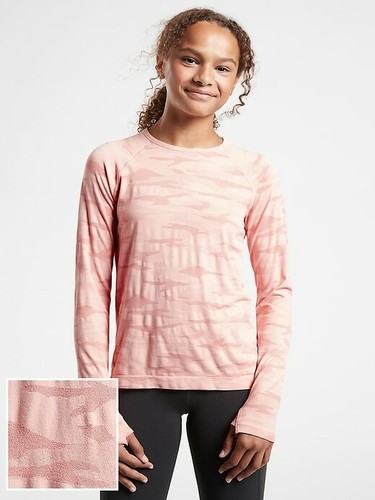 Athleta Girl Orchid Pink Camo Long 