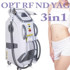 3in1 Laser OPT IPL Hair Removal Machine ND Yag Tattoo Removal RF Lifting Skin