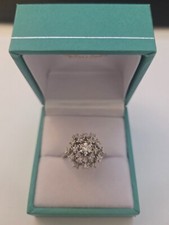 Genuine Natural Diamond Starburst Design Vint...