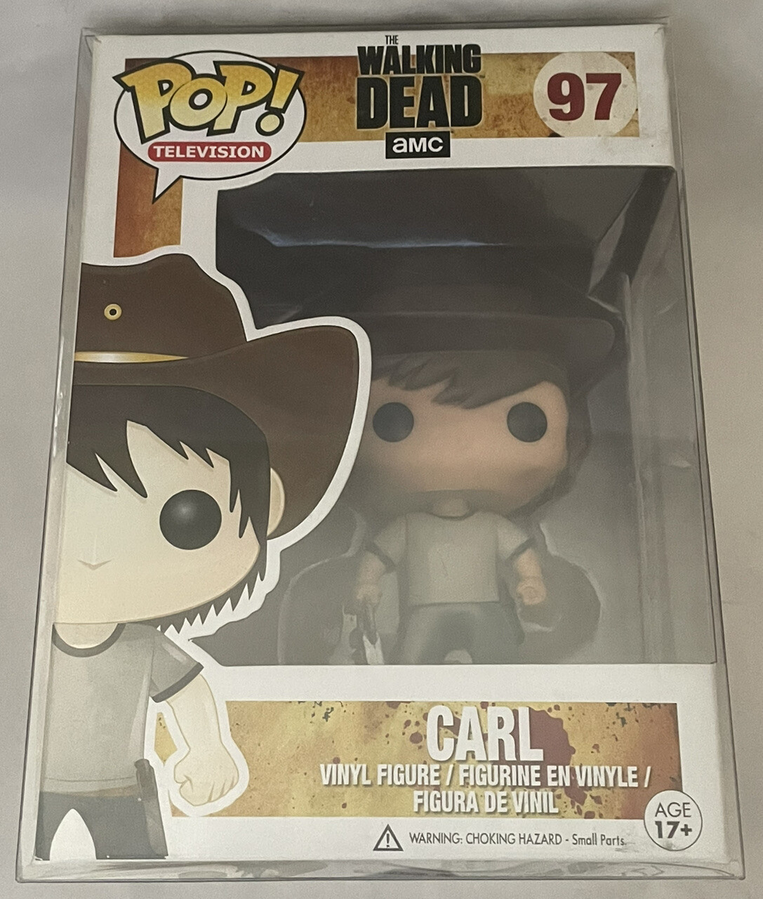 En Oferta Funko Pop The Walking Dead Series Carl Grimes #97 Original In Protector