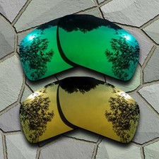 US Jade Green Golden Polarized Lenses Replacement For-Oakley Big Taco