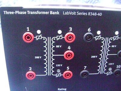 Lab-volt EMS 8348-40 Three-Phase Transformer Bank Electronic Lab-volt EMS 8348-40 Three-Phase Transformer Bank Electronic