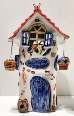 Blue Sky Claywork 12'' Tall  General Store By Heather Goldman