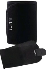 Slimmer Belt by Swiftfit Adjustable Closure. Size M BLACK 8" × 41". New