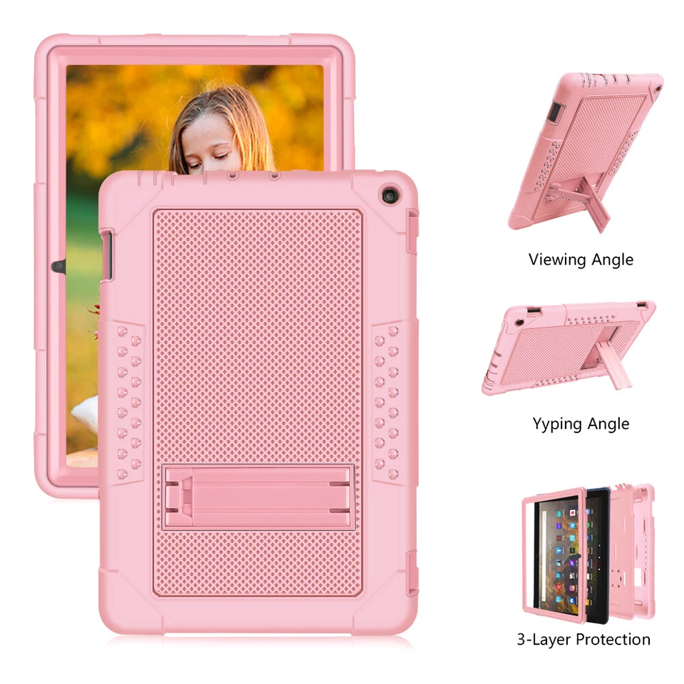 For Amazon Fire HD 10  11th Gen Tablet Heavy Duty Shockproof Hybrid Rugged Case - Image 4 of 4