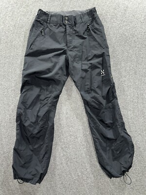 Men's Haglofs GORETEX Softshell Pants Size S Ski Pro Ankle Zips Zip Pockets