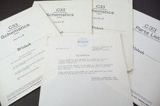 Service Schematics  Parts List for McIntosh C 33, Original