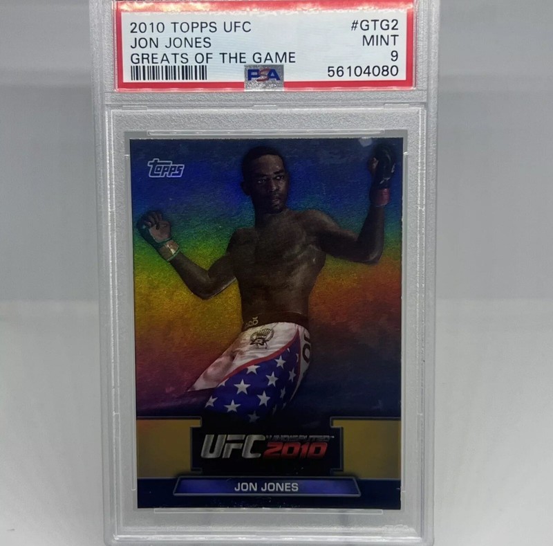 Jon Bones Jones 2010 Topps UFC Undisputed Greats of the Game Card PSA 9 Pop 1