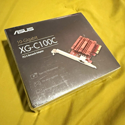 ASUS XG-C100C 10Gbps PCIe Network Adapter Card, 1-Port RJ-45 IEEE 802.3an