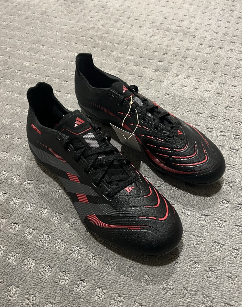 NEW Adidas Predator League Soccer Cleats Black Red FG MG  display picture 2