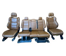 15-17 Jeep Grand Cherokee Srt Peanut Butter Sepia Front Rear Complete Seat Set