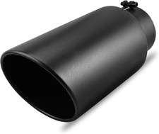 5" Inlet Exhaust Tip, 5in Inlet 7 in Outlet 15inch Overall Length Stainless Stee